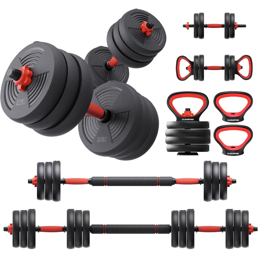 Adjustable Dumbbells Set, 60LB - огляд і ціна Kettlebell