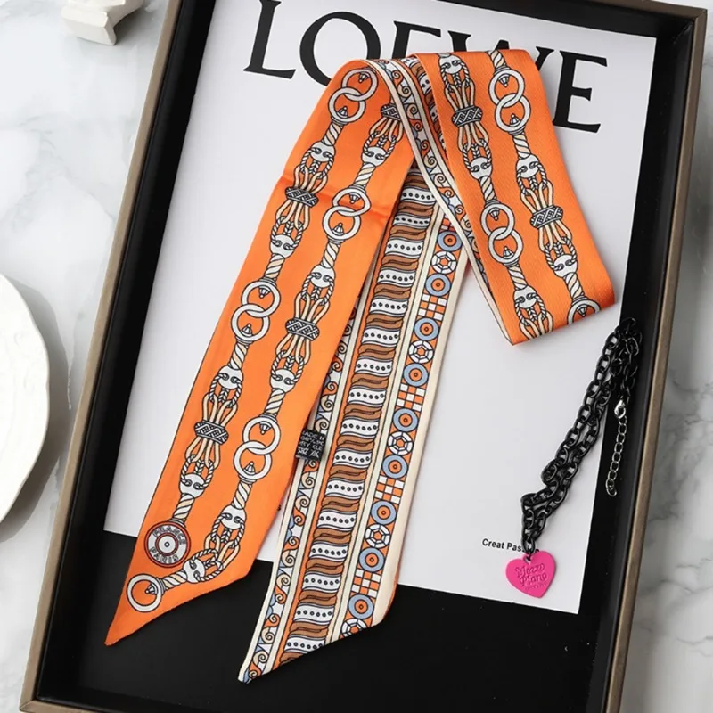 Fashion Skinny Silk Scarf for  - огляд і ціна Wrist Wraps