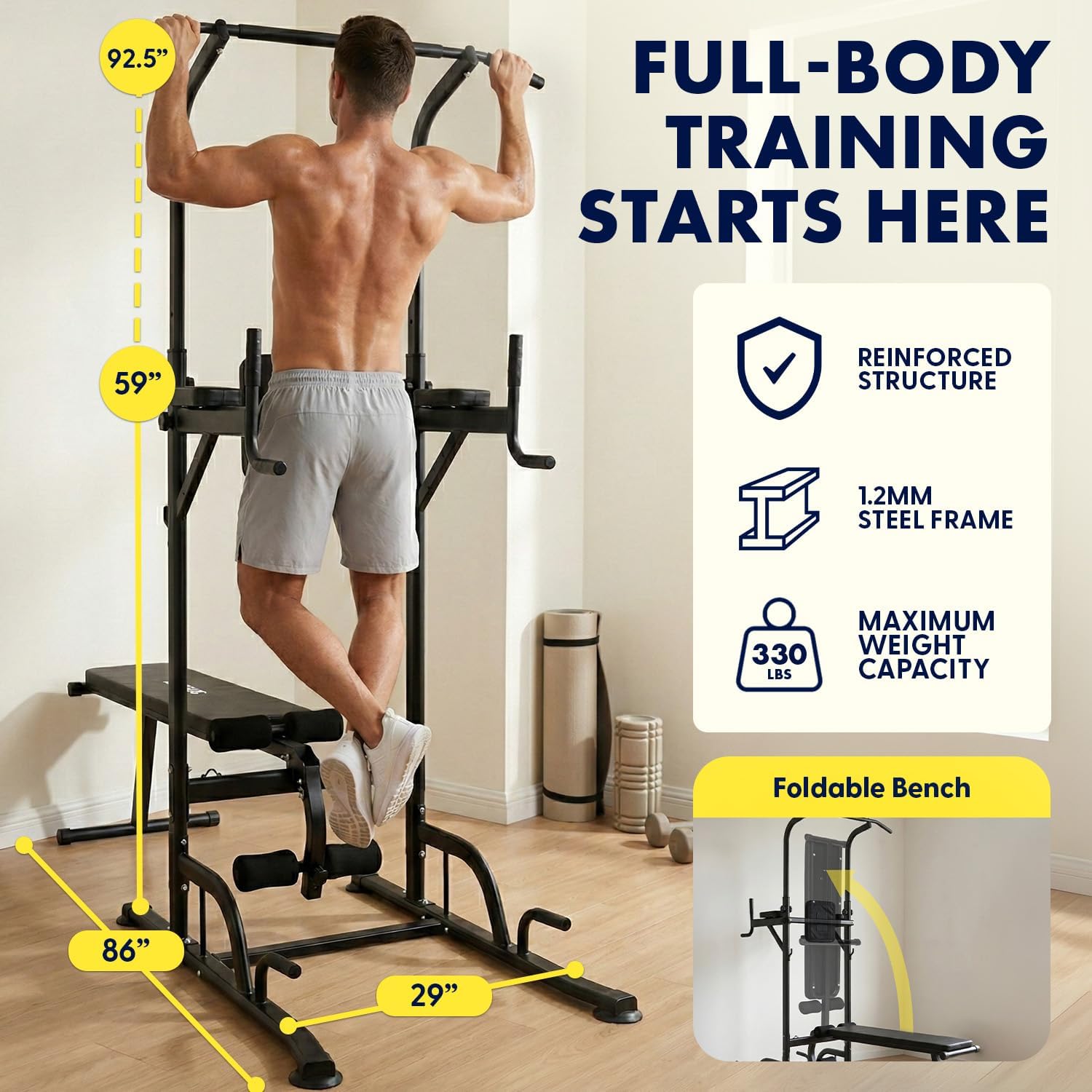 All-in-One Power Tower Pull-Up - огляд і ціна Pull Up Bar